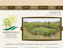 Tablet Screenshot of harpethhills.com